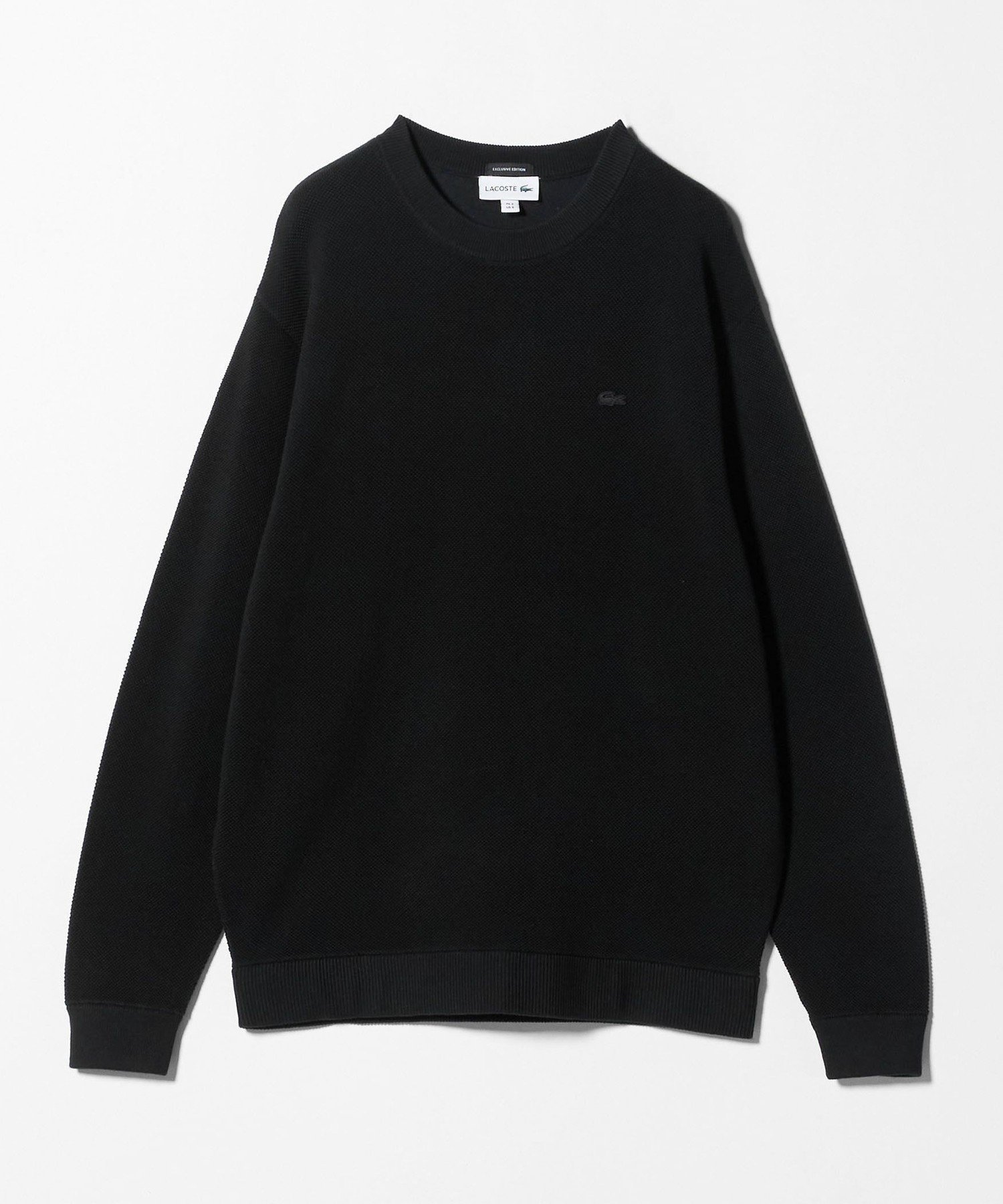 【ビューティ&ユース ユナイテッドアローズ/BEAUTY&YOUTH / UNITED ARROWS / MEN】のLACOSTE for BEAUTY YOUTH クルーネック スウェット インテリア・キッズ・メンズ・レディースファッション・服の通販 founy(ファニー)  ファッション Fashion メンズファッション Fashion for Men スウェット / スエット Sweatshirt, Sweatwear フランス France, French ポロシャツ Polo Shirt, Collared Tee 別注 Limited Edition, Custom Order メンズ Men's, Menswear A/W・秋冬 Autumn/Winter エレガント 上品 Elegant BLACK|ID: prp329100004746949 ipo3291000000034320027