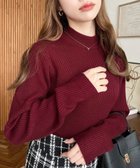 【モーメントプラス/moment+ / MEN】の12G ボトルネックリブカラーリブニットプルオーバー ボルドー|ID: prp329100004746983 ipo3291000000034586156