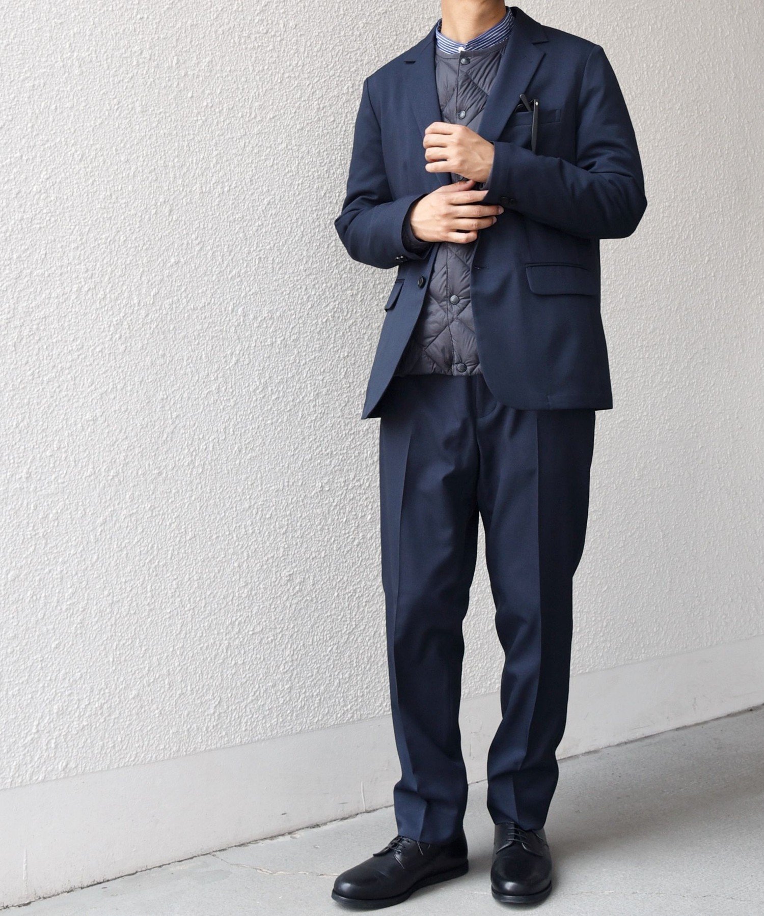 【シップス/SHIPS / MEN】のSHIPS any 洗濯機可能/抗ピリング ウールライク オールシーズン セットアップ ジャケット イージーパンツ インテリア・キッズ・メンズ・レディースファッション・服の通販 founy(ファニー)  ファッション Fashion メンズファッション Fashion for Men ボトムス Bottoms インナー Innerwear ジャケット Jacket, Outerwear ストレッチ Stretch, Stretchy Fabric スーツ Suit, Formalwear セットアップ Set-Up, Coordinated Outfit ダウン Down, Puffer エレガント 上品 Elegant ビジネス 仕事 通勤 Business / Work / Commuting ネイビー|ID: prp329100004746986 ipo3291000000034320383