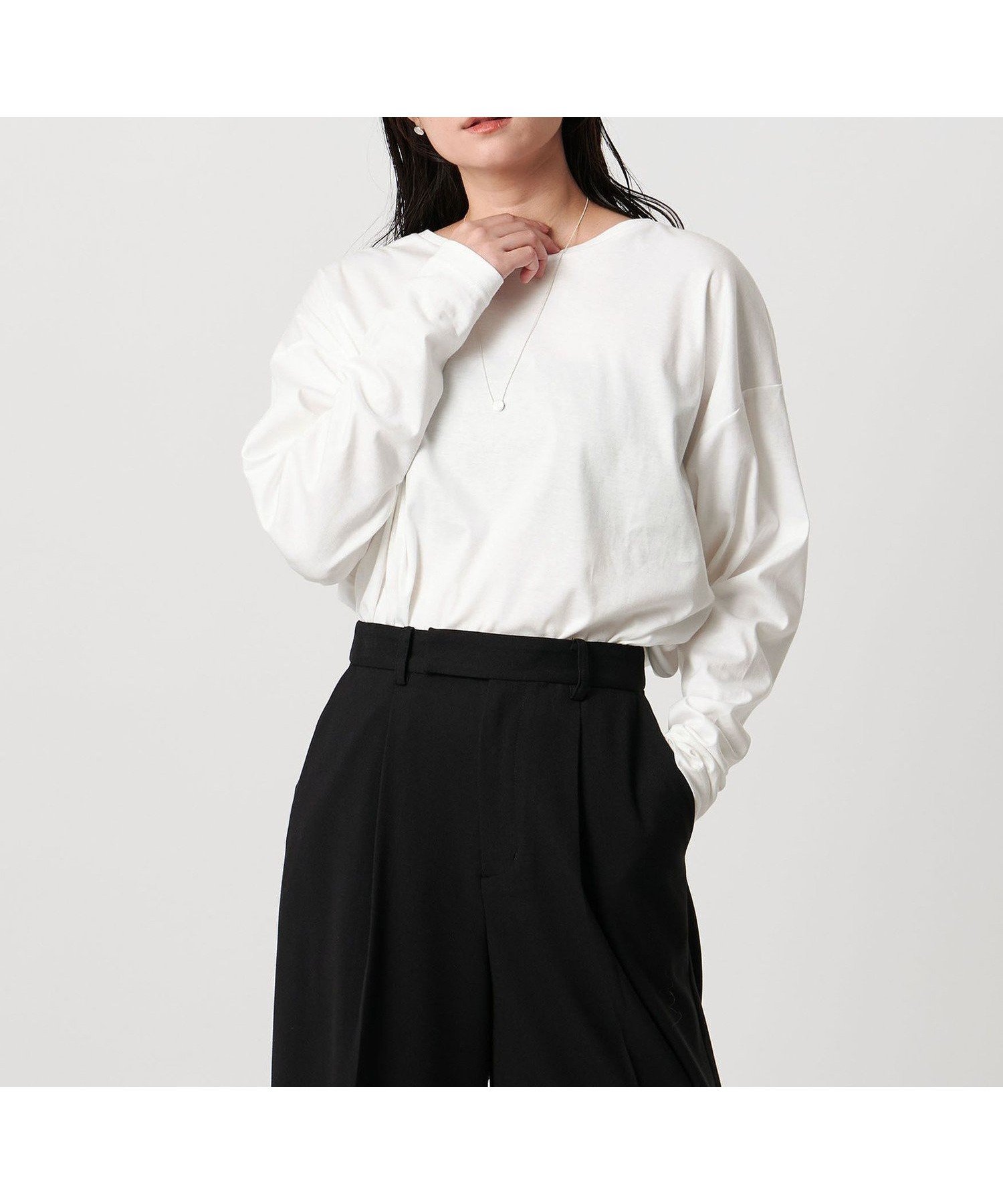 【ユナイテッドアローズ/UNITED ARROWS】のMARW UNITED ARROWS ロングスリーブ カットソー 汗染み防止 インテリア・キッズ・メンズ・レディースファッション・服の通販 founy(ファニー) ファッション Fashion レディースファッション Fashion for Women トップス・カットソー Cut & Sew Tops カットソー・ベーシックTシャツ Cut-and-Sewn Tops / Stretch Tees & Basics インナー Innerwear 秋 Autumn カットソー Cut and Sewn Top シンプル Simple, Minimal ジャケット Jacket, Outerwear スリーブ Sleeve, Long Sleeve / Short Sleeve 人気 Popular, Best Seller ロング Long, Long-Length 冬 Winter / This Winter ビジネス 仕事 通勤 Business / Work / Commuting WHITE|ID: prp329100004747337 ipo3291000000034592533