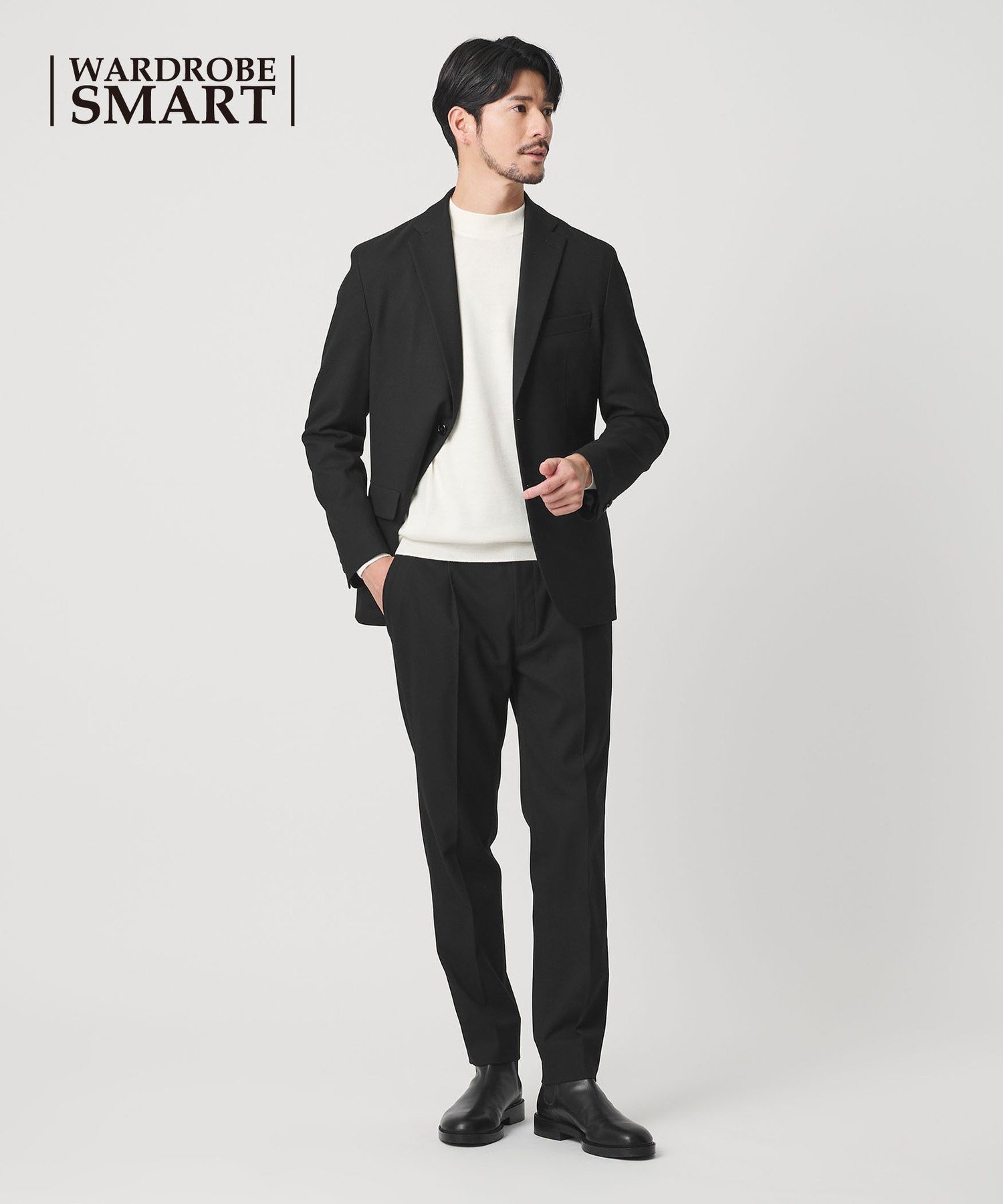 【ビューティ&ユース ユナイテッドアローズ/BEAUTY&YOUTH / UNITED ARROWS / MEN】の【WEB限定 WARDROBE SMART】DELEGANT サキソニー セットアップ/ジャケット イージーパンツ インテリア・キッズ・メンズ・レディースファッション・服の通販 founy(ファニー) ファッション Fashion メンズファッション Fashion for Men ボトムス Bottoms インナー Innerwear 秋 Autumn コイン Coin, Coin Design シェイプ Shape, Slim Fit ショルダー Shoulder, Shoulder Strap ジャケット Jacket, Outerwear ストレッチ Stretch, Stretchy Fabric スマート Smart, Elegant セットアップ Set-Up, Coordinated Outfit バランス Balance, Style Balance ファブリック Fabric, Textile フィット Fit, Slim Fit フラップ Flap, Flap Pocket フランス France, French プリーツ Pleats, Pleated ポケット Pocket, Pocket Detail 冬 Winter / This Winter おすすめ Recommended / Our Picks エレガント 上品 Elegant BLACK|ID: prp329100004747351 ipo3291000000036251728