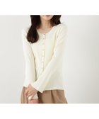 【プロポーション ボディドレッシング/PROPORTION BODY DRESSING】のフロント釦カーディガン 25AW 人気、トレンドファッション・服の通販 founy(ファニー) ファッション Fashion レディースファッション Fashion for Women トップス・カットソー Cut & Sew Tops カーディガン・羽織り Layered Style Cardigans 2025年 2025 2025-2026秋冬・A/W Autumn/Winter 2025–26 AW25–26 おすすめ Recommended / Our Picks カーディガン Cardigan, Knitwear スリット Slit, Slit Detail フロント Front, Front Design thumbnail アイボリー2|ID: prp329100004747368 ipo3291000000034406185