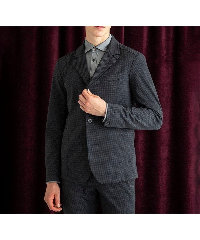【エムケイ ミッシェルクラン/MK MICHEL KLEIN homme / MEN】の【セットアップ対応/ストレッチ】TECEASY千鳥柄コンバーチブルジャケット インテリア・キッズ・メンズ・レディースファッション・服の通販 founy(ファニー) https://founy.com/ ファッション Fashion メンズファッション Fashion for Men セットアップ Matching Sets クラシック Classic, Timeless Style ジャケット Jacket, Outerwear スタンド Stand Collar, Upright Stand ストライプ Stripe, Striped Pattern ストレッチ Stretch, Stretchy Fabric スマート Smart, Elegant セットアップ Set-Up, Coordinated Outfit ダウン Down, Puffer パターン Pattern, Design Print フェイクレザー Faux Leather, PU Leather プリント Print, Printed Pattern ポケット Pocket, Pocket Detail ロング Long, Long-Length |ID: prp329100004747369 ipo3291000000034325503