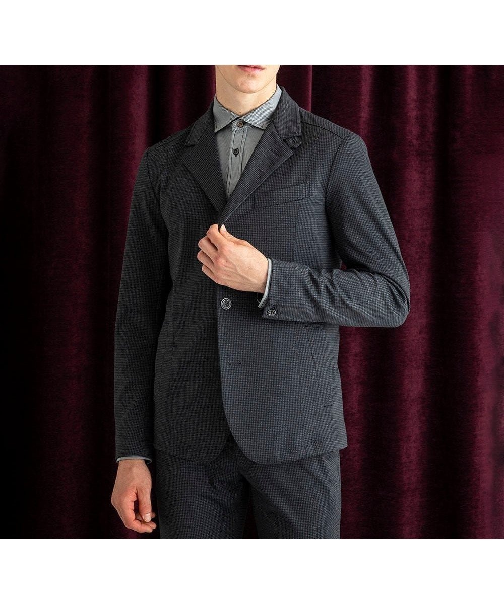 【エムケイ ミッシェルクラン/MK MICHEL KLEIN homme / MEN】の【セットアップ対応/ストレッチ】TECEASY千鳥柄コンバーチブルジャケット 人気、トレンドファッション・服の通販 founy(ファニー)  ファッション Fashion メンズファッション Fashion for Men セットアップ Matching Sets クラシック Classic, Timeless Style ジャケット Jacket, Outerwear スタンド Stand Collar, Upright Stand ストライプ Stripe, Striped Pattern ストレッチ Stretch, Stretchy Fabric スマート Smart, Elegant セットアップ Set-Up, Coordinated Outfit ダウン Down, Puffer パターン Pattern, Design Print フェイクレザー Faux Leather, PU Leather プリント Print, Printed Pattern ポケット Pocket, Pocket Detail ロング Long, Long-Length  other-1|ID: prp329100004747369 ipo3291000000034325503