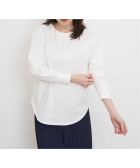 【イッカ/ikka】のコットンUSA裾ラウンドロンT 人気、トレンドファッション・服の通販 founy(ファニー) ファッション Fashion レディースファッション Fashion for Women トップス・カットソー Cut & Sew Tops ロングTシャツ・Tシャツ Longline T-Shirts & Tees おすすめ Recommended / Our Picks インナー Innerwear カットソー Cut and Sewn Top スウェット / スエット Sweatshirt, Sweatwear バランス Balance, Style Balance フレア Flare, Flared ボトム Bottoms, Lower Wear ボーダー Border, Stripe ラウンド Round, Round Neck ワイド Wide, Wide Fit 定番 Standard, Basic Item 無地 Plain, Solid Color |ID:prp329100004747374