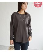 【イッカ/ikka】の【雑誌InRed12月号掲載】コットンUSA裾ラウンドロンT チャコール|ID: prp329100004747380 ipo3291000000034849523