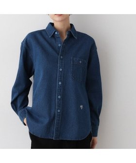 【デッサン/Dessin】の【ユニセックス/洗える】10OZコットンデニムシャツ 人気、トレンドファッション・服の通販 founy(ファニー) ファッション Fashion レディースファッション Fashion for Women トップス・カットソー Cut & Sew Tops シャツ・ブラウス・オフィスカジュアル Elegant Blouses & Button-Ups スマート Smart, Elegant デニム Denim, Jeans Material ベーシック Basic, Essential ポケット Pocket, Pocket Detail メンズ Men's, Menswear 洗える Machine Washable 羽織 Haori, Light Jacket |ID:prp329100004747381