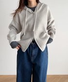 【キャナルジーン/CANAL JEAN】のEl mar ソフトニットZIPパーカー 人気、トレンドファッション・服の通販 founy(ファニー) ファッション Fashion レディースファッション Fashion for Women トップス・カットソー Cut & Sew Tops ニット Knit Tops & Sweaters レディースパーカー・カジュアルフーディー Casual Hoodies & Sweatshirts おすすめ Recommended / Our Picks ジップ Zip, Zipper デニム Denim, Jeans Material ドローコード Drawcord, Drawstring Cord パーカー Hoodie, Parka ポケット Pocket, Pocket Detail thumbnail ヘザーグレー|ID: prp329100004747384 ipo3291000000034779950