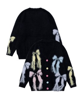【アイモハ/aimoha】の【HOOK】for girls リボンフリンジシャギーカーディガン 人気、トレンドファッション・服の通販 founy(ファニー) ファッション Fashion レディースファッション Fashion for Women トップス・カットソー Cut & Sew Tops カーディガン・羽織り Layered Style Cardigans カラフル Colorful Design カーディガン Cardigan, Knitwear シンプル Simple, Minimal スニーカー Sneakers, Trainers デニム Denim, Jeans Material フェミニン Feminine, Girly フリンジ Fringe, Tassel プリーツ Pleats, Pleated リボン Ribbon, Bow 冬 Winter / This Winter |ID:prp329100004747387