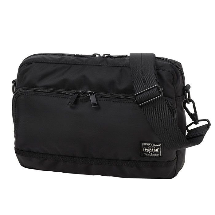 【ポーター/PORTER / MEN】のフラッシュ ショルダーバッグ インテリア・キッズ・メンズ・レディースファッション・服の通販 founy(ファニー) ファッション Fashion メンズファッション Fashion for Men バッグ Bags 軽量 Lightweight, Ultra Light フォルム Silhouette, Form フロント Front, Front Design ベーシック Basic, Essential ボンディング Bonding, Bonded Fabric ポケット Pocket, Pocket Detail ミリタリー Military, Army Style ブラック|ID: prp329100004747394 ipo3291000000034541677