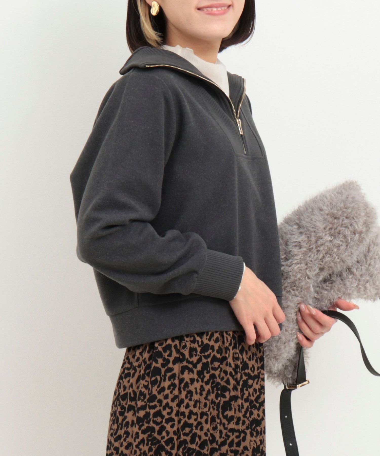 【ノーリーズ/NOLLEY'S】の圧縮起毛ステンニットプルオーバー インテリア・キッズ・メンズ・レディースファッション・服の通販 founy(ファニー) ファッション Fashion レディースファッション Fashion for Women トップス・カットソー Cut & Sew Tops ニット Knit Tops & Sweaters カジュアルプルオーバー・ニットトップス Pullovers & Knit Tops / Casual Pullovers ショート Short, Short Length スウェット / スエット Sweatshirt, Sweatwear チェック Check, Plaid, Tartan フォルム Silhouette, Form ボトム Bottoms, Lower Wear 冬 Winter / This Winter おすすめ Recommended / Our Picks エレガント 上品 Elegant 2025年 2025 2025-2026秋冬・A/W Autumn/Winter 2025–26 AW25–26 チャコールグレー|ID: prp329100004747415 ipo3291000000034488864