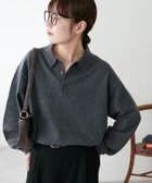 【ディスコート/Discoat】の【ユニセックス】ソフトタッチニットポロ 人気、トレンドファッション・服の通販 founy(ファニー) ファッション Fashion レディースファッション Fashion for Women トップス・カットソー Cut & Sew Tops ニット Knit Tops & Sweaters シンプル Simple, Minimal フロント Front, Front Design ベーシック Basic, Essential リラックス Relax, Relaxed Fit エレガント 上品 Elegant thumbnail チャコールグレー|ID: prp329100004747444 ipo3291000000034326442