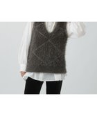 【レプシィム ローリーズファーム/LEPSIM LOWRYS FARM】の3.5ゲージジャガードシャギーベスト チャコール19|ID: prp329100004747447 ipo3291000000034405693