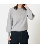 【アー ヴェー ヴェー/a.v.v】の【洗える】ボートネックパフスリーブニット【アンサンブル対応】 グレー|ID: prp329100004747495 ipo3291000000034541818