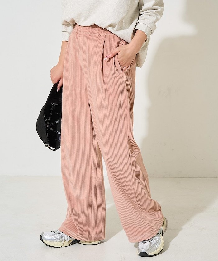 【フリークスストア/FREAK'S STORE】のカット コーデュロイ パンツ【限定展開】 25AW インテリア・キッズ・メンズ・レディースファッション・服の通販 founy(ファニー) ファッション Fashion レディースファッション Fashion for Women パンツ Pants & Trousers コンパクト Compact, Small Size コーデュロイ Corduroy, Cord Fabric スウェット / スエット Sweatshirt, Sweatwear スニーカー Sneakers, Trainers 人気 Popular, Best Seller リボン Ribbon, Bow リラックス Relax, Relaxed Fit ロング Long, Long-Length A/W・秋冬 Autumn/Winter 冬 Winter / This Winter おすすめ Recommended / Our Picks 2025年 2025 2025-2026秋冬・A/W Autumn/Winter 2025–26 AW25–26 ピンク|ID: prp329100004747517 ipo3291000000034726744
