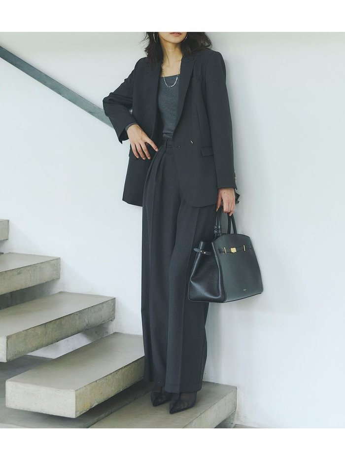 【アニュアンス/anuans】のベーシックタックワイドパンツ インテリア・キッズ・メンズ・レディースファッション・服の通販 founy(ファニー) https://founy.com/ ファッション Fashion レディースファッション Fashion for Women パンツ Pants & Trousers シンプル Simple, Minimal フロント Front, Front Design ベーシック Basic, Essential ラグジュアリー Luxury, Elegant ルーズ Loose, Oversized |ID: prp329100004747520 ipo3291000000034435650