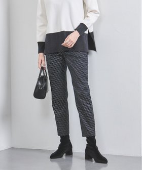 【ユナイテッドアローズ/UNITED ARROWS】のドット ラメ ジャガード スリム パンツ 人気、トレンドファッション・服の通販 founy(ファニー) ファッション Fashion レディースファッション Fashion for Women パンツ Pants & Trousers スリム Slim, Slim Fit ドット Polka Dot, Dot Pattern フィット Fit, Slim Fit ロング Long, Long-Length アウトレット Outlet / Clearance エレガント 上品 Elegant |ID:prp329100004747583