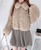 【イング/INGNI】のステンカラーフロントジッププードルファーブルゾン ベージュ|ID: prp329100004747592 ipo3291000000034501563