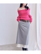 【スナイデル/SNIDEL】のプリーツドッキングナロースカート STRIPE[932]|ID: prp329100004747614 ipo3291000000034538347