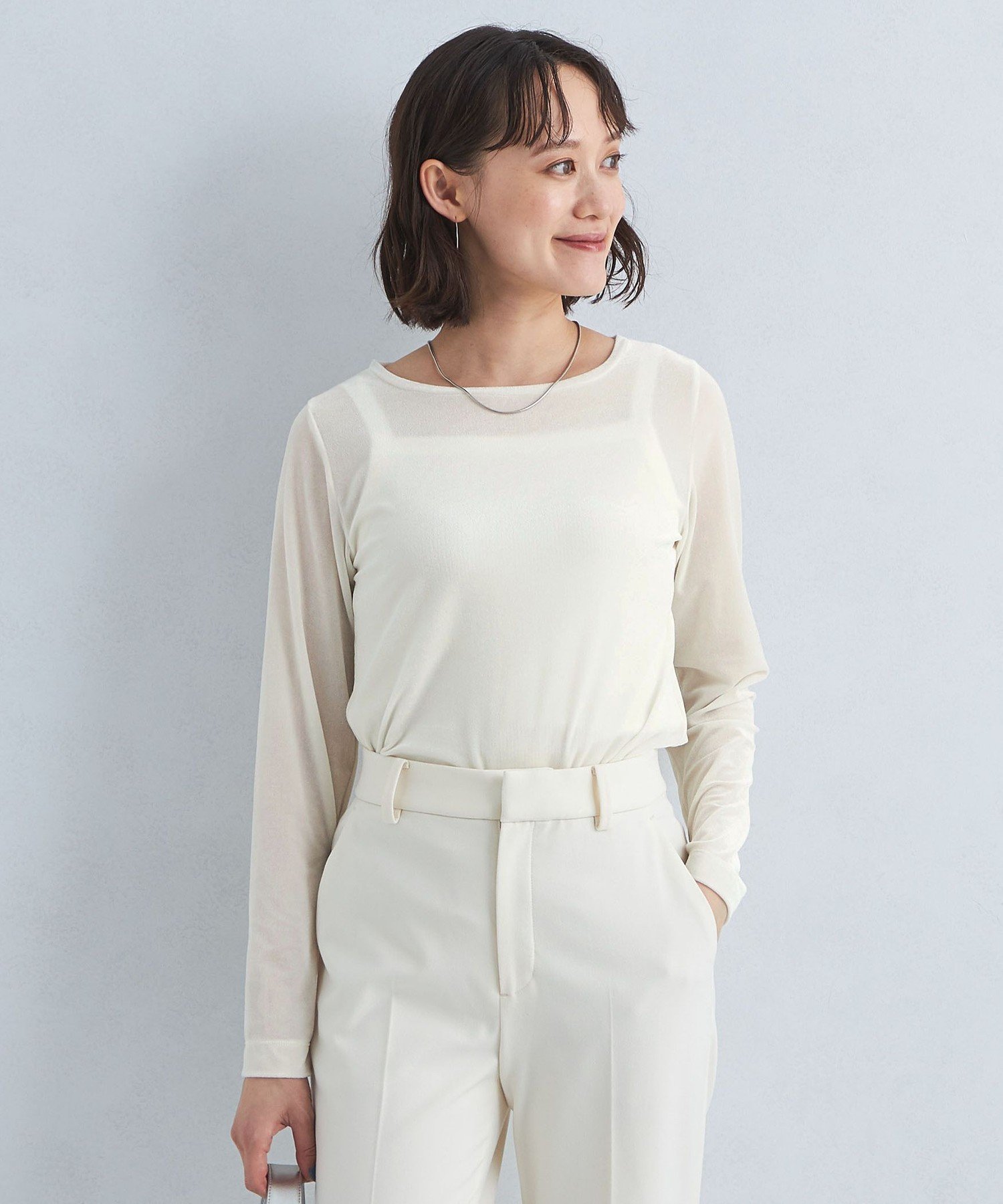 【ユナイテッドアローズ/UNITED ARROWS】のトリコットベロア プルオーバー カットソー インテリア・キッズ・メンズ・レディースファッション・服の通販 founy(ファニー) ファッション Fashion レディースファッション Fashion for Women トップス・カットソー Cut & Sew Tops カジュアルプルオーバー・ニットトップス Pullovers & Knit Tops / Casual Pullovers カットソー・ベーシックTシャツ Cut-and-Sewn Tops / Stretch Tees & Basics ベロアトップス Velour Tops / Velvet-Look Items インナー Innerwear ウェーブ Wavy Pattern 秋 Autumn カットソー Cut and Sewn Top シアー Sheer, See-Through ブルゾン Blouson, Bomber Jacket ベロア Velour, Soft Velvet アウトレット Outlet / Clearance おすすめ Recommended / Our Picks エレガント 上品 Elegant ビジネス 仕事 通勤 Business / Work / Commuting NATURAL|ID: prp329100004747635 ipo3291000000034400353