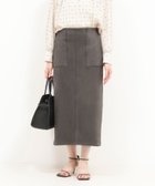 【ノーリーズ/NOLLEY'S】のマシュマロスウェードタイトスカート 人気、トレンドファッション・服の通販 founy(ファニー) ファッション Fashion レディースファッション Fashion for Women スカート Skirts ストレッチ Stretch, Stretchy Fabric スリット Slit, Slit Detail タイトスカート Pencil Skirt, Tight Skirt チェック Check, Plaid, Tartan フェミニン Feminine, Girly フロント Front, Front Design ポケット Pocket, Pocket Detail おすすめ Recommended / Our Picks 2025年 2025 2025-2026秋冬・A/W Autumn/Winter 2025–26 AW25–26 thumbnail チャコールグレー|ID: prp329100004747660 ipo3291000000034436143