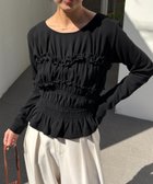 【カプリシューレマージュ/CAPRICIEUX LEMAGE】の【体感+4°C】ベアシャーリング裏起毛トップス 人気、トレンドファッション・服の通販 founy(ファニー) ファッション Fashion レディースファッション Fashion for Women トップス・カットソー Cut & Sew Tops おすすめ Recommended / Our Picks カットソー Cut and Sewn Top カーディガン Cardigan, Knitwear シャーリング Shirring, Ruched ジャケット Jacket, Outerwear デニム Denim, Jeans Material フリル Frill, Ruffle フレア Flare, Flared マキシ Maxi, Full Length 切替 Switching, Contrast Panel thumbnail ブラック|ID: prp329100004747661 ipo3291000000034443547