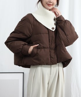 【アイモハ/aimoha】の【Banico】ショート丈ダウンジャケット 人気、トレンドファッション・服の通販 founy(ファニー) ファッション Fashion レディースファッション Fashion for Women アウター Coat / Outerwear Collection レディースジャケット・軽アウター Jackets エレガント 上品 Elegant ショート Short, Short Length シンプル Simple, Minimal ジャケット Jacket, Outerwear ダウン Down, Puffer |ID:prp329100004747681