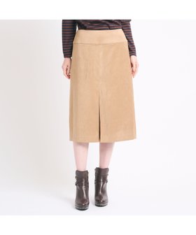 【スキャパ/SCAPA】のソフトスエードスカート 人気、トレンドファッション・服の通販 founy(ファニー) ファッション Fashion レディースファッション Fashion for Women スカート Skirts スタイリッシュ Stylish, Fashionable スリット Slit, Slit Detail フェミニン Feminine, Girly フロント Front, Front Design 台形 A-Line, Trapezoid Shape |ID:prp329100004747735