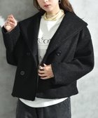 【インタープラネット/INTERPLANET】のフェイクウールリングニットショートコート 人気、トレンドファッション・服の通販 founy(ファニー) ファッション Fashion レディースファッション Fashion for Women アウター Coat / Outerwear Collection コート・ロングコート・ピーコート Long Coats, Peacoats & More ショート Short, Short Length シンプル Simple, Minimal ダウン Down, Puffer ベーシック Basic, Essential エレガント 上品 Elegant ビジネス 仕事 通勤 Business / Work / Commuting thumbnail ブラック|ID: prp329100004747886 ipo3291000000035226324