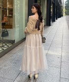 【ナイスクラップ/NICE CLAUP】の【megumi企画】後ろリボン2wayニットSETワンピ 人気、トレンドファッション・服の通販 founy(ファニー) ファッション Fashion レディースファッション Fashion for Women ワンピース Dresses ガーリー Girly, Feminine Style キャミワンピース Cami Dress, Slip Dress ギャザー Gathered, Ruffled シャーリング Shirring, Ruched ショート Short, Short Length チュール Tulip, Tulip Motif トレンド Trend, Trending Now パターン Pattern, Design Print フェザー Feather, Feather Detail フェミニン Feminine, Girly フロント Front, Front Design ベロア Velour, Soft Velvet ラップ Wrap, Wrap Design リボン Ribbon, Bow ロング Long, Long-Length ワンポイント One Point, Statement Accent 冬 Winter / This Winter おすすめ Recommended / Our Picks エレガント 上品 Elegant 2025年 2025 2025-2026秋冬・A/W Autumn/Winter 2025–26 AW25–26 thumbnail ベージュ|ID: prp329100004747893 ipo3291000000034331297