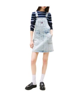 【トミーヒルフィガー/TOMMY HILFIGER】のデニムダンガリーワンピース 人気、トレンドファッション・服の通販 founy(ファニー) ファッション Fashion レディースファッション Fashion for Women ワンピース Dresses アメリカン American Style クラシック Classic, Timeless Style ゴルフ Golf デニム Denim, Jeans Material フロント Front, Front Design ポケット Pocket, Pocket Detail モダン Modern, Contemporary 人気 Popular, Best Seller 台形 A-Line, Trapezoid Shape |ID:prp329100004747920