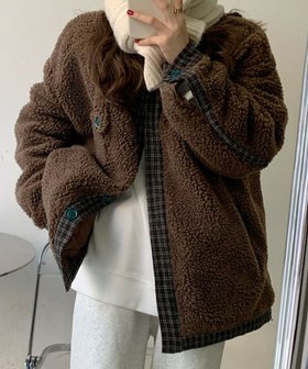 【アミュレット/Amulet】のチェックボアアウター 人気、トレンドファッション・服の通販 founy(ファニー) ファッション Fashion レディースファッション Fashion for Women アウター Coat / Outerwear Collection チェック Check, Plaid, Tartan |ID:prp329100004747931