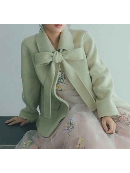 【スナイデル/SNIDEL】のリバーステンカラージャケット インテリア・キッズ・メンズ・レディースファッション・服の通販 founy(ファニー) 　ファッション　Fashion　レディースファッション　Fashion for Women　アウター　Coat / Outerwear Collection　レディースジャケット・軽アウター　Jackets　ウェーブ　Wavy Pattern　クラシカル　Classical, Vintage-Inspired　今季　This Season, Current Season　ショート　Short, Short Length　ストレート　Straight, Straight Cut　スマート　Smart, Elegant　トレンド　Trend, Trending Now　バランス　Balance, Style Balance　ビッグ　Big, Oversized　ボトム　Bottoms, Lower Wear　ポケット　Pocket, Pocket Detail　ミニスカート　Mini Skirt, Short Skirt　リボン　Ribbon, Bow　おすすめ　Recommended / Our Picks　OLV[027]|ID: prp329100004747956 ipo3291000000034331885
