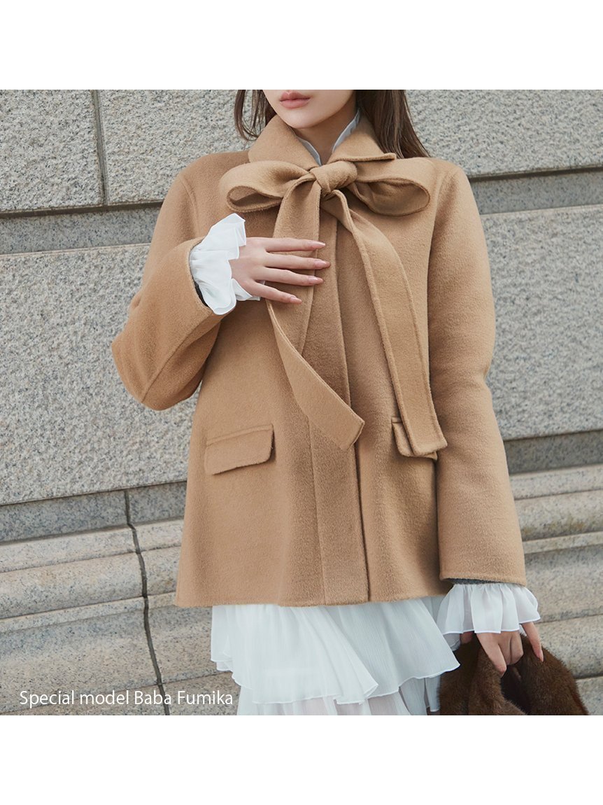 【スナイデル/SNIDEL】のリバーステンカラージャケット インテリア・キッズ・メンズ・レディースファッション・服の通販 founy(ファニー) 　ファッション　Fashion　レディースファッション　Fashion for Women　アウター　Coat / Outerwear Collection　レディースジャケット・軽アウター　Jackets　ウェーブ　Wavy Pattern　クラシカル　Classical, Vintage-Inspired　今季　This Season, Current Season　ショート　Short, Short Length　ストレート　Straight, Straight Cut　スマート　Smart, Elegant　トレンド　Trend, Trending Now　バランス　Balance, Style Balance　ビッグ　Big, Oversized　ボトム　Bottoms, Lower Wear　ポケット　Pocket, Pocket Detail　ミニスカート　Mini Skirt, Short Skirt　リボン　Ribbon, Bow　おすすめ　Recommended / Our Picks　CML[038]|ID: prp329100004747956 ipo3291000000034331888