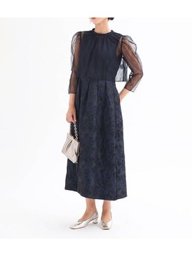 【ヴァン/Vin】のチュールボレロふくれジャガードドレス 人気、トレンドファッション・服の通販 founy(ファニー) ファッション Fashion レディースファッション Fashion for Women アウター Coat / Outerwear Collection ボレロ・ショート丈ジャケット / ドレス羽織りに Boleros & Short Jackets ワンピース Dresses フォーマル・パーティードレス・結婚式用ドレス Elegant & Casual Dresses おすすめ Recommended / Our Picks エレガント 上品 Elegant フレア Flare, Flared ボレロ Bolero, Short Cardigan レース Lace, Lace Fabric |ID:prp329100004747967