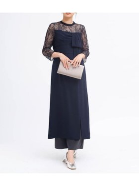 【ヴァン/Vin】のパンツレイヤードスリットドレス 人気、トレンドファッション・服の通販 founy(ファニー) ファッション Fashion レディースファッション Fashion for Women パンツ Pants & Trousers スリット Slit, Slit Detail チュール Tulip, Tulip Motif ドレス Dress, One-Piece フェミニン Feminine, Girly フロント Front, Front Design リボン Ribbon, Bow レース Lace, Lace Fabric エレガント 上品 Elegant |ID:prp329100004747968