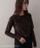 【ノアル/NOAHL】のシアーベロアトップス 人気、トレンドファッション・服の通販 founy(ファニー) ファッション Fashion レディースファッション Fashion for Women トップス・カットソー Cut & Sew Tops ベロアトップス Velour Tops / Velvet-Look Items インナー Innerwear ベロア Velour, Soft Velvet ポケット Pocket, Pocket Detail エレガント 上品 Elegant 秋 Autumn thumbnail ダークブラウン|ID: prp329100004747974 ipo3291000000034332007