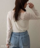 【ノアル/NOAHL】のシアーベロアトップス 人気、トレンドファッション・服の通販 founy(ファニー) ファッション Fashion レディースファッション Fashion for Women トップス・カットソー Cut & Sew Tops ベロアトップス Velour Tops / Velvet-Look Items インナー Innerwear ベロア Velour, Soft Velvet ポケット Pocket, Pocket Detail エレガント 上品 Elegant 秋 Autumn thumbnail オフホワイト|ID: prp329100004747974 ipo3291000000034332009