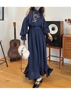 【リリーブラウン/Lily Brown】のショルダーオープンワンピース 人気、トレンドファッション・服の通販 founy(ファニー) ファッション Fashion レディースファッション Fashion for Women ワンピース Dresses クラシカル Classical, Vintage-Inspired スマート Smart, Elegant スリット Slit, Slit Detail ドレープ Drape, Draping Fabric フィット Fit, Slim Fit フリル Frill, Ruffle エレガント 上品 Elegant thumbnail NVY[089]|ID: prp329100004747986 ipo3291000000034332064