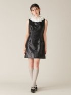 【リリーブラウン/Lily Brown】のL.B CANDY STOCK フリルカラー付き2wayミニワンピース 人気、トレンドファッション・服の通販 founy(ファニー) ファッション Fashion レディースファッション Fashion for Women ワンピース Dresses シンプル Simple, Minimal スパンコール Sequins, Sequin Embellishment スマート Smart, Elegant ツイード Twill, Twill Weave フリル Frill, Ruffle リボン Ribbon, Bow thumbnail BLK[009]|ID: prp329100004747993 ipo3291000000034332089