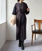 【ドゥドゥ/DouDou】の【WEB限定】ウエストベルト異素材切替ワンピース 人気、トレンドファッション・服の通販 founy(ファニー) ファッション Fashion レディースファッション Fashion for Women ワンピース Dresses ベルト&ウエストマーク Belts & Waist Accessories 今季 This Season, Current Season 切替 Switching, Contrast Panel スマート Smart, Elegant スリーブ Sleeve, Long Sleeve / Short Sleeve ドッキング Docking, Mixed Material ベスト Vest, Waistcoat A/W・秋冬 Autumn/Winter 冬 Winter / This Winter 再入荷 Restock / Back in Stock 2025年 2025 2025-2026秋冬・A/W Autumn/Winter 2025–26 AW25–26 thumbnail チャコールグレー|ID: prp329100004748000 ipo3291000000034332115
