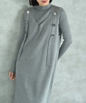 【インタープラネット/INTERPLANET】のリブニット+ニットジャンスカSET 人気、トレンドファッション・服の通販 founy(ファニー) ファッション Fashion レディースファッション Fashion for Women トップス・カットソー Cut & Sew Tops ニット Knit Tops & Sweaters リブニット Rib Knit, Ribbed Knit |ID:prp329100004748003