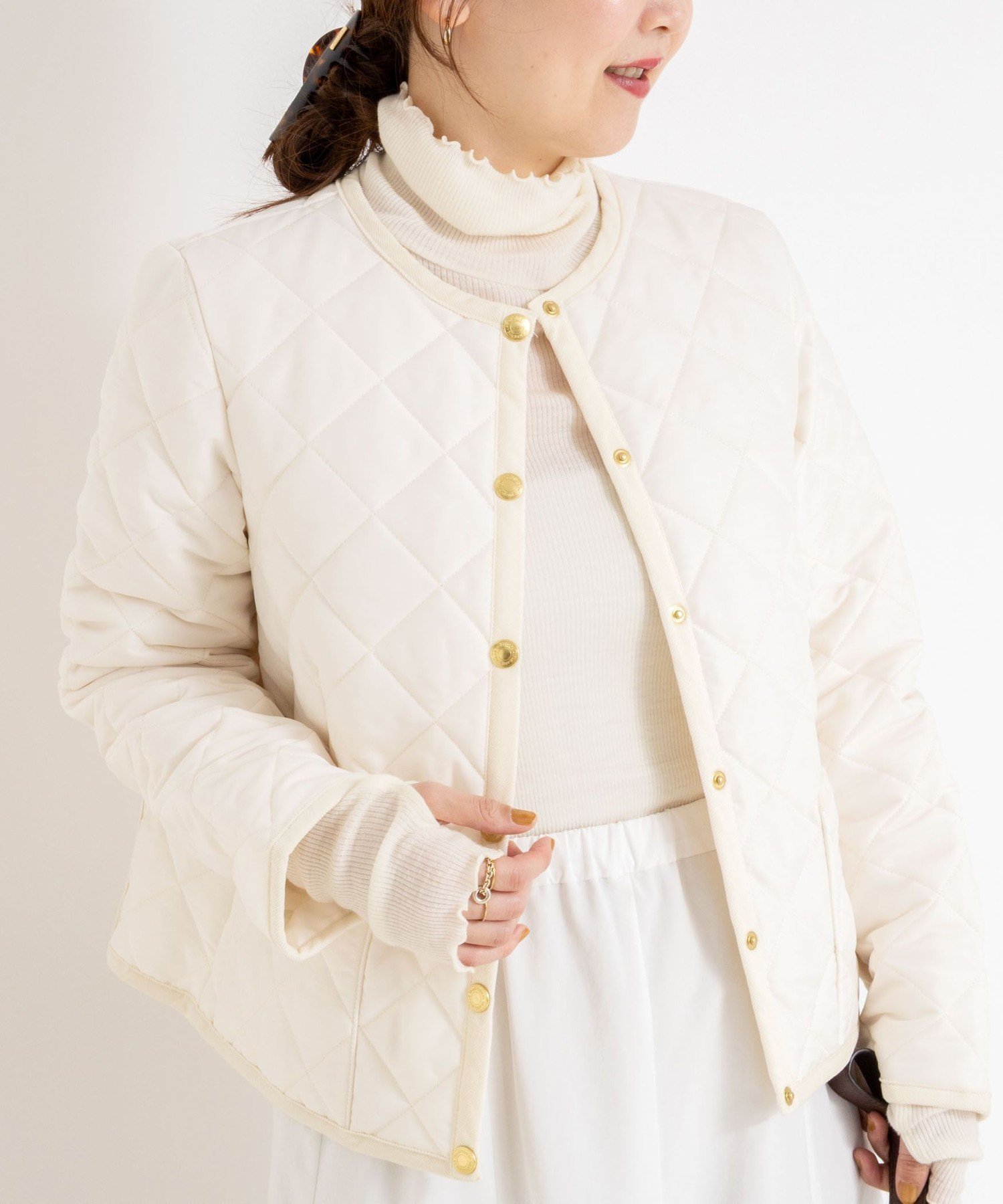 【ノーリーズ/NOLLEY'S】の【Traditional WeatherWear/トラディショナルウェザーウェア】ARKLEY インテリア・キッズ・メンズ・レディースファッション・服の通販 founy(ファニー) ファッション Fashion レディースファッション Fashion for Women インナー Innerwear キルティング Quilted, Quilting コンパクト Compact, Small Size コーデュロイ Corduroy, Cord Fabric ショート Short, Short Length ジャケット Jacket, Outerwear ドット Polka Dot, Dot Pattern パイピング Piping, Trim Design フォルム Silhouette, Form ベーシック Basic, Essential リュクス Luxury, Elegant, High-End, Chic おすすめ Recommended / Our Picks 2025年 2025 2025-2026秋冬・A/W Autumn/Winter 2025–26 AW25–26 エクリュ|ID: prp329100004748018 ipo3291000000034465424