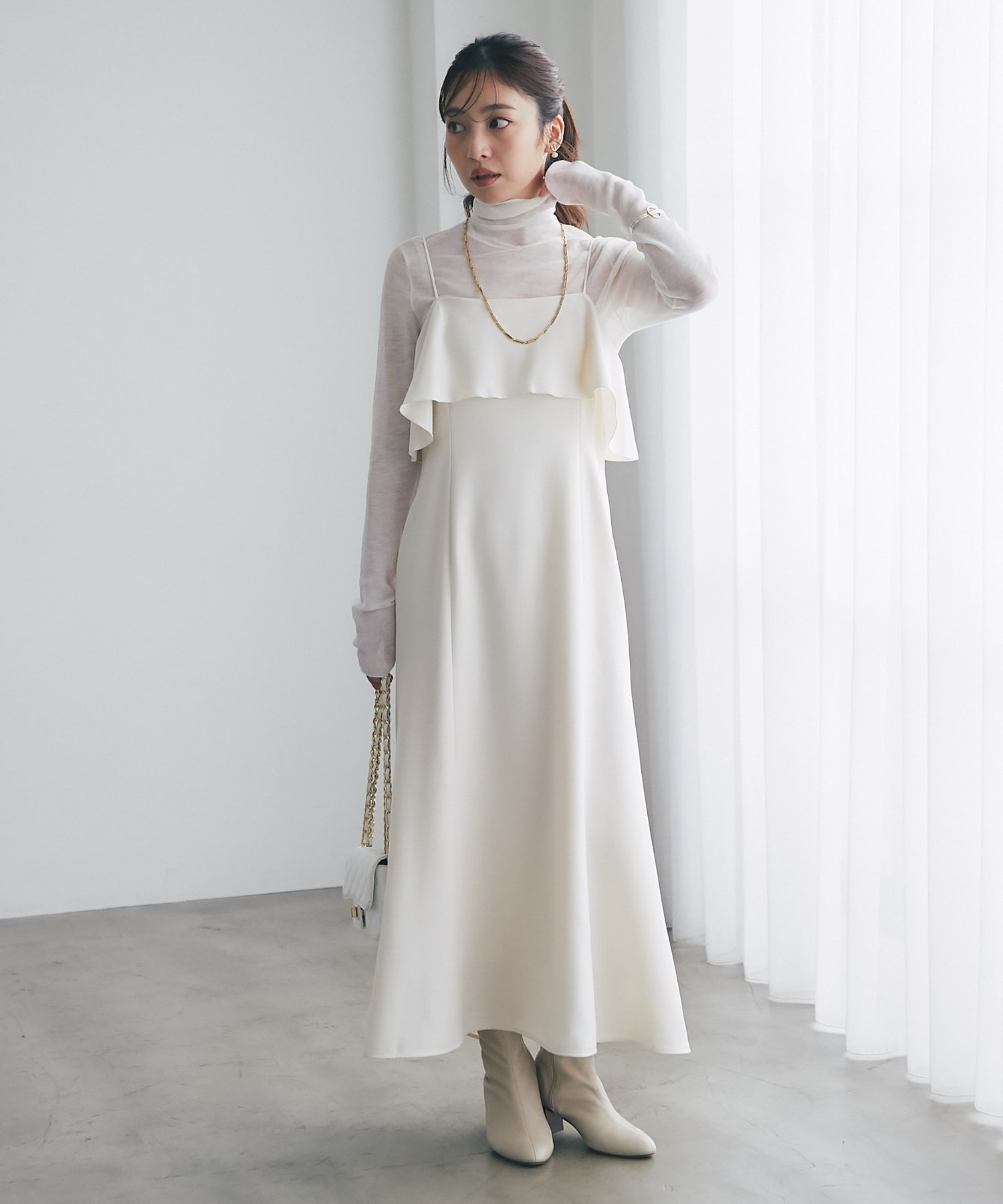 【ラブティックボンボン/La boutique BonBon】の【お気に入り選挙2位!・3サイズ展開あり】ラッフルマーメイドキャミワンピース 人気、トレンドファッション・服の通販 founy(ファニー) ファッション Fashion レディースファッション Fashion for Women ワンピース Dresses キャミソールワンピース Camisole Dresses インナー Innerwear キャミソール Camisole, Spaghetti Strap Top キャミワンピース Cami Dress, Slip Dress シンプル Simple, Minimal ストレッチ Stretch, Stretchy Fabric タートルネック Turtleneck, High Neck フェミニン Feminine, Girly フリル Frill, Ruffle ポケット Pocket, Pocket Detail マーメイド Mermaid, Fishtail Silhouette ラッフル Ruffle, Frill ラップ Wrap, Wrap Design ロング Long, Long-Length おすすめ Recommended / Our Picks エレガント 上品 Elegant other-1|ID: prp329100004748020 ipo3291000000034557671