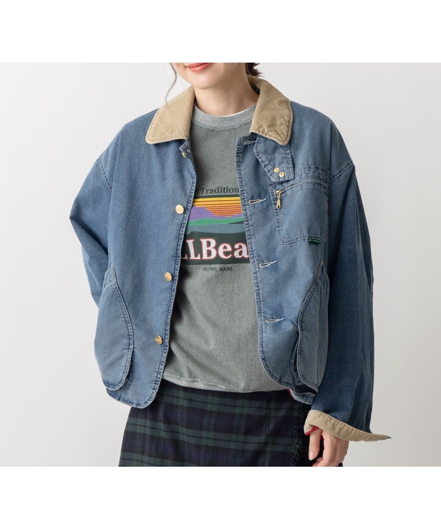 【エルエルビーン/L.L.Bean】の【JAPAN EDITION】ビーンズ・フィールド・コート、インサレーテッド インディゴ インテリア・キッズ・メンズ・レディースファッション・服の通販 founy(ファニー) 　ファッション　Fashion　レディースファッション　Fashion for Women　アウター　Coat / Outerwear Collection　コート・ロングコート・ピーコート　Long Coats, Peacoats & More　インディゴ　Indigo Denim　インナー　Innerwear　ワーク　Workwear, Utility Style　Fade Blue|ID: prp329100004748036 ipo3291000000034332397