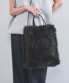 【ユナイテッドアローズ/UNITED ARROWS】のカーリー フェイクファー トートバッグ BLACK|ID: prp329100004748056 ipo3291000000034600866