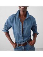 【バナナリパブリック ファクトリーストア/BANANA REPUBLIC FACTORY STORE】のBANANA REPUBLIC FACTORY STORE デニム シャツ MEDIUM_WASH|ID: prp329100004748104 ipo3291000000034332929