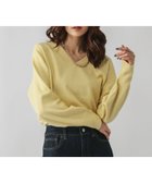 【グローバルワーク/GLOBAL WORK】のふわふわHugmeVネックプルオーバー/581170 人気、トレンドファッション・服の通販 founy(ファニー) ファッション Fashion レディースファッション Fashion for Women トップス・カットソー Cut & Sew Tops カジュアルプルオーバー・ニットトップス Pullovers & Knit Tops / Casual Pullovers Vネックトップス V-Neck Tops / V-Cut Neckline Shirts thumbnail WEB限定/ライトイエロー62|ID: prp329100004748123 ipo3291000000036069959