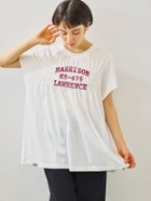 【サマンサモスモス/Samansa Mos2】の接触冷感 シャーリングロゴプリントTシャツ オフホワイト|ID: prp329100004748145 ipo3291000000034333249