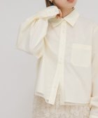 【ケービーエフ/KBF / URBAN RESEARCH】のチュールレイヤードショートシャツ 人気、トレンドファッション・服の通販 founy(ファニー) ファッション Fashion レディースファッション Fashion for Women トップス・カットソー Cut & Sew Tops シャツ・ブラウス・オフィスカジュアル Elegant Blouses & Button-Ups 2025年 2025 2025-2026秋冬・A/W Autumn/Winter 2025–26 AW25–26 冬 Winter / This Winter ショート Short, Short Length チュール Tulip, Tulip Motif バランス Balance, Style Balance フェミニン Feminine, Girly ベーシック Basic, Essential ボトム Bottoms, Lower Wear 無地 Plain, Solid Color A/W・秋冬 Autumn/Winter thumbnail アイボリー|ID: prp329100004748159 ipo3291000000034333372
